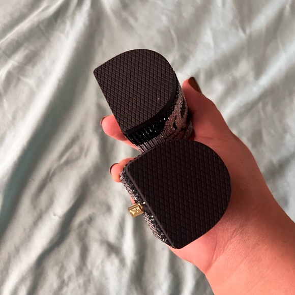 Pashion Footwear Skeleton/Skull Rhinestone 4 Inch Block Heel Kit - Picture 2 of 4